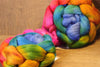 100g Hand Dyed Merino Wool Top for Handspinning or Felting, Gradient Dyed - 'Muted Rainbow'