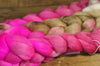 100g Hand Dyed Merino Wool Top for Handspinning or Felting - 'Raspberry Latte'