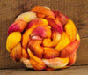 Merino/Silk Top (50/50) for Hand Spinning - 'Spiced Marmalade'