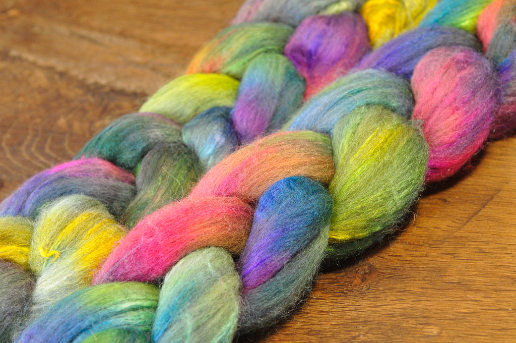 Merino/Silk Top for Hand Spinning - 'Watercolour Shades'