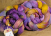 Hand Dyed Merino Wool Top - 'Sloes'