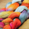 100g Hand Dyed Merino Wool Top for Handspinning or Felting - 'Winter Sunset'