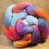 100g Hand Dyed Merino Wool Top for Handspinning or Felting - 'Winter Sunset'