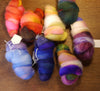 Hand Dyed Wool Tops - 200g Mini Bundle Set, Rainbow Colours (No.2) for Needle Felting or Hand Spinning