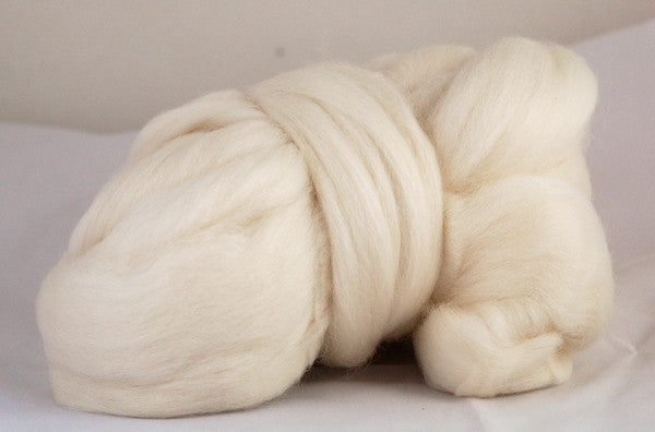 Undyed Organic Merino Wool Top