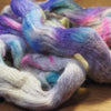 Hand Dyed Cheviot Wool Top for Spinning or Felting - 'Periwinkles'