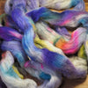 Hand Dyed Cheviot Wool Top for Spinning or Felting - 'Periwinkles'