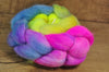 English Wool Blend Gradient Dyed Top - 'Plum Headed Parakeet'