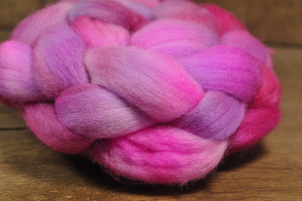 Polwarth Wool Top for Handspinning - 'Blush Lilac'