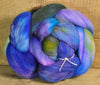 100g Hand Dyed Rambouillet Wool Top for Handspinning or Felting - 'Mediterranean'