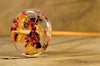 Plying Style Resin Drop Spindle - Rose Potpourri