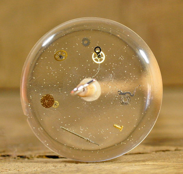 Resin Drop Spindle - Watch Parts (with bubbles)