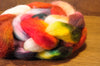 Hand Dyed Wool Top for Hand Spinning or Felting: Romney - 'Burnet'