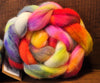 Hand Dyed Wool Top for Hand Spinning or Felting: Romney - 'Eclectic'