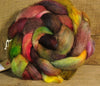 Hand Dyed Wool Top for Spinning or Felting: Romney - 'Russetty'