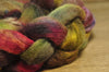 Hand Dyed Wool Top for Spinning or Felting: Romney - 'Russetty'