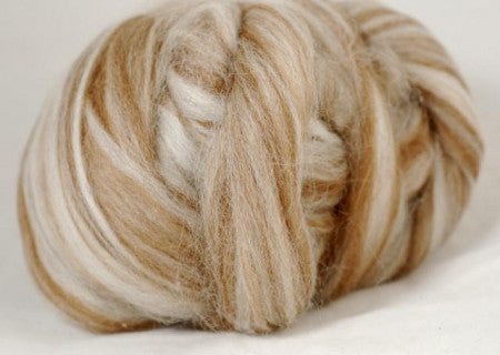 Undyed Shetland Humbug Wool Top