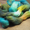 Hand Dyed Shetland Wool Top for Spinning or Felting - 'Mallard’