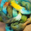 Hand Dyed Shetland Wool Top for Spinning or Felting - 'Mallard’