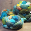 Hand Dyed Shetland Wool Top for Spinning or Felting - 'Mallard’