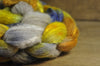 Hand Dyed Shetland Wool / Silk Top - 'Mustard Seed'