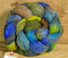Hand Dyed Shetland Wool / Silk Top - 'Terrain'