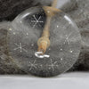 Resin Drop Spindle -  Engraved Snowflakes
