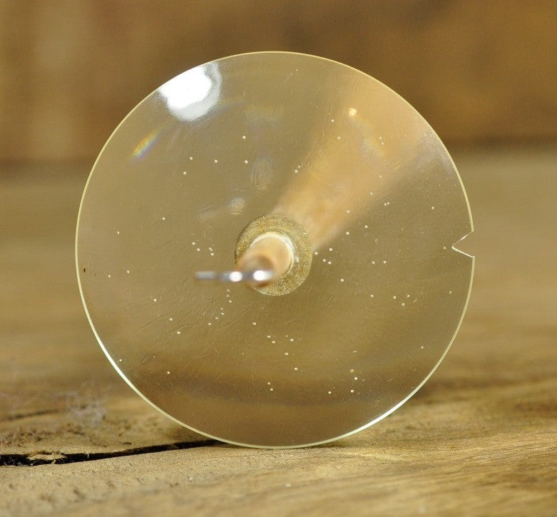 Lightweight Resin Drop Spindle - Bubbles