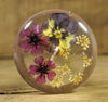 Resin Drop Spindle - Mixed Garden Flowers