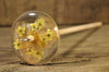 Resin Drop Spindle - Poppy Petal and Cow Parsley