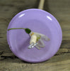 Resin Drop Spindle - Snowdrop on Purple Background