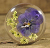 Resin Drop Spindle - Purple Violas