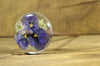 Resin Drop Spindle - Purple Violas