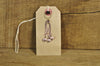 SALE! Lampwork Stitch Marker Set - Dusty Pink