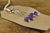 SALE! Lampwork Stitch Marker Set - Purple