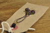 SALE! Lampwork Stitch Marker Set - Metallic Purple