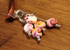 Knitters' Lampwork Stitch Marker Set - Pink Glass Shells