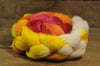 English Wool Blend Gradient Dyed Top - 'Sunshine Gradient'