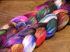 Hand Dyed Superwash English Wool with Nylon Blend Top for Spinning, - 'Nebula'