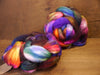Hand Dyed Superwash English Wool with Nylon Blend Top for Spinning, - 'Nebula'
