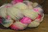 BFL Wool Top for Hand Spinning - 'Tickled'