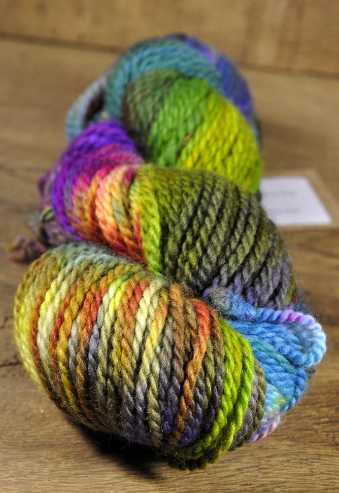 Hand Dyed SW BFL Aran Yarn - 'Olive Grove' (Truro Aran)