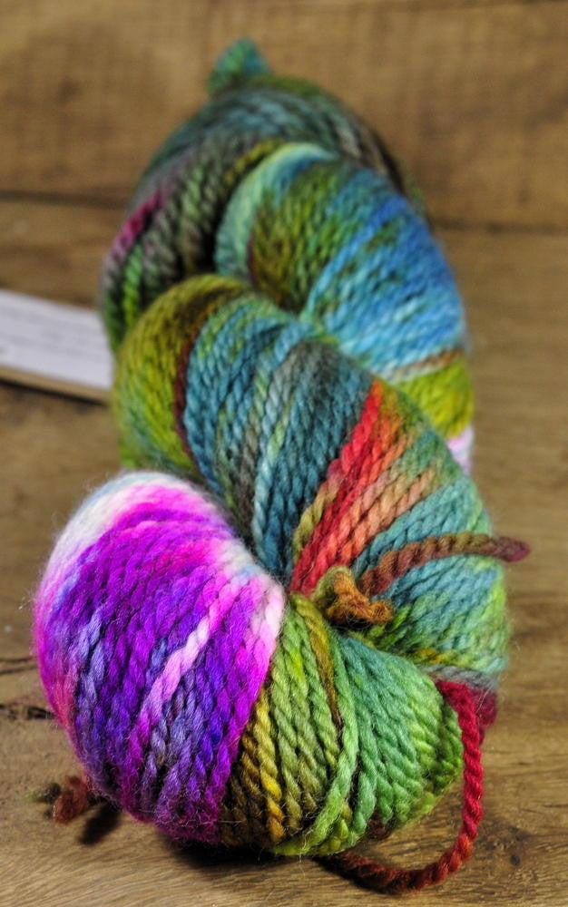 Hand Dyed SW BFL Aran Yarn - 'Woodland Garden' (Truro Aran)