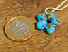 Handmade Lampwork Glass Spacer Beads - Turquoise/Brown Speckles