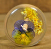 Resin Drop Spindle - Viola and Meadowsweet