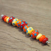 Handmade Lampwork Glass Beads - Warm Dotty Set