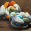 Hand Dyed Cheviot Wool Top for Spinning or Felting - 'Wild Coast'