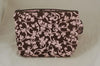 Knitter's Project Pouch - Pink/Brown Vines